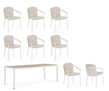 Učitajte sliku u preglednik galerije, Set baštenski sto + 8 stolica Ulises Vapor