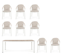 Učitajte sliku u preglednik galerije, Set baštenski sto + 8 stolica Ulises Vapor