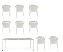 Učitajte sliku u preglednik galerije, Set baštenski sto + 8 stolica Ulises Vapor