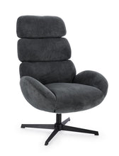 Učitajte sliku u preglednik galerije, Fotelja Violante Black Swivel