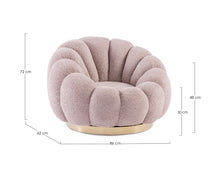 Učitajte sliku u preglednik galerije, Fotelja Girevole Florel roza