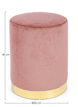 Učitajte sliku u preglednik galerije, Tabure Lucilla roza