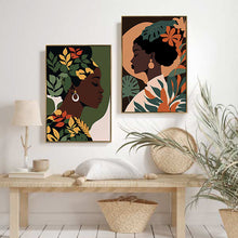 Učitajte sliku u preglednik galerije, Slika žena Afro sorto 60x90 cm