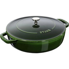 Učitajte sliku u preglednik galerije, Šerpa od lijevanog željeza Staub Chistera 28 cm zelena