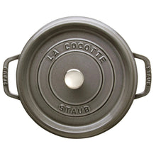 Učitajte sliku u preglednik galerije, Cocotte lonac od lijevanog željeza Staub 26 cm sivi