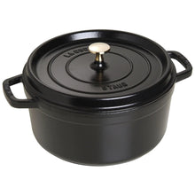Učitajte sliku u preglednik galerije, Cocotte lonac od lijevanog željeza Staub 26 cm crni