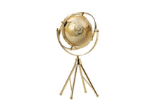Učitajte sliku u preglednik galerije, Dekoracija globus stojeći Gold 13x33 cm