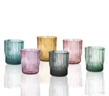 Učitajte sliku u preglednik galerije, Set 6 čaša Plisse Colori Brandani