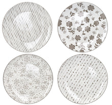 Učitajte sliku u preglednik galerije, Set 4/1 plitka tanjira Loto Brandani 27 cm