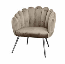 Učitajte sliku u preglednik galerije, Fotelja Dove siva pliš 77h cm