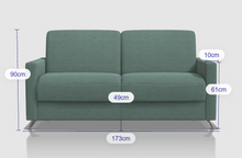 Učitajte sliku u preglednik galerije, Sofa na razvlačenje Ambrogio Vitarelax 173x96 cm zelena