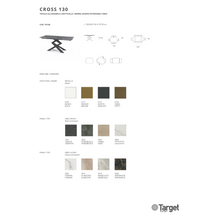 Učitajte sliku u preglednik galerije, Trpezarijski sto Cross 130 cm
