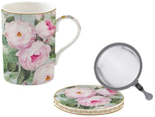 Učitajte sliku u preglednik galerije, Šolja sa infuzerom Roses in Bloom 350 ml u poklon kutiji