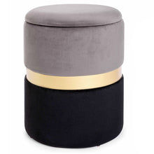 Učitajte sliku u preglednik galerije, Tabure Polina sivo-crni M