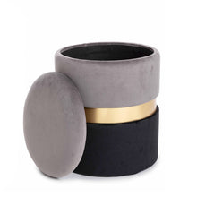 Učitajte sliku u preglednik galerije, Tabure Polina sivo-crni S