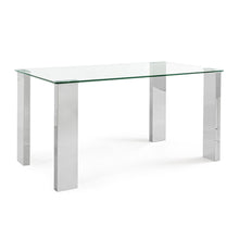 Učitajte sliku u preglednik galerije, Trpezarijski stolovi iz kolekcije Arley se zbog svog neutralnog i svedenog izgleda jednostavno uklapaju uz razne stilove opremanja. Ploča je od kaljenog stakla debljine 12 mm, noge su od medijapana presvučene sjajnom folijom debljine 0,3 mm. ili melaminskom folijom sa efektom drveta.