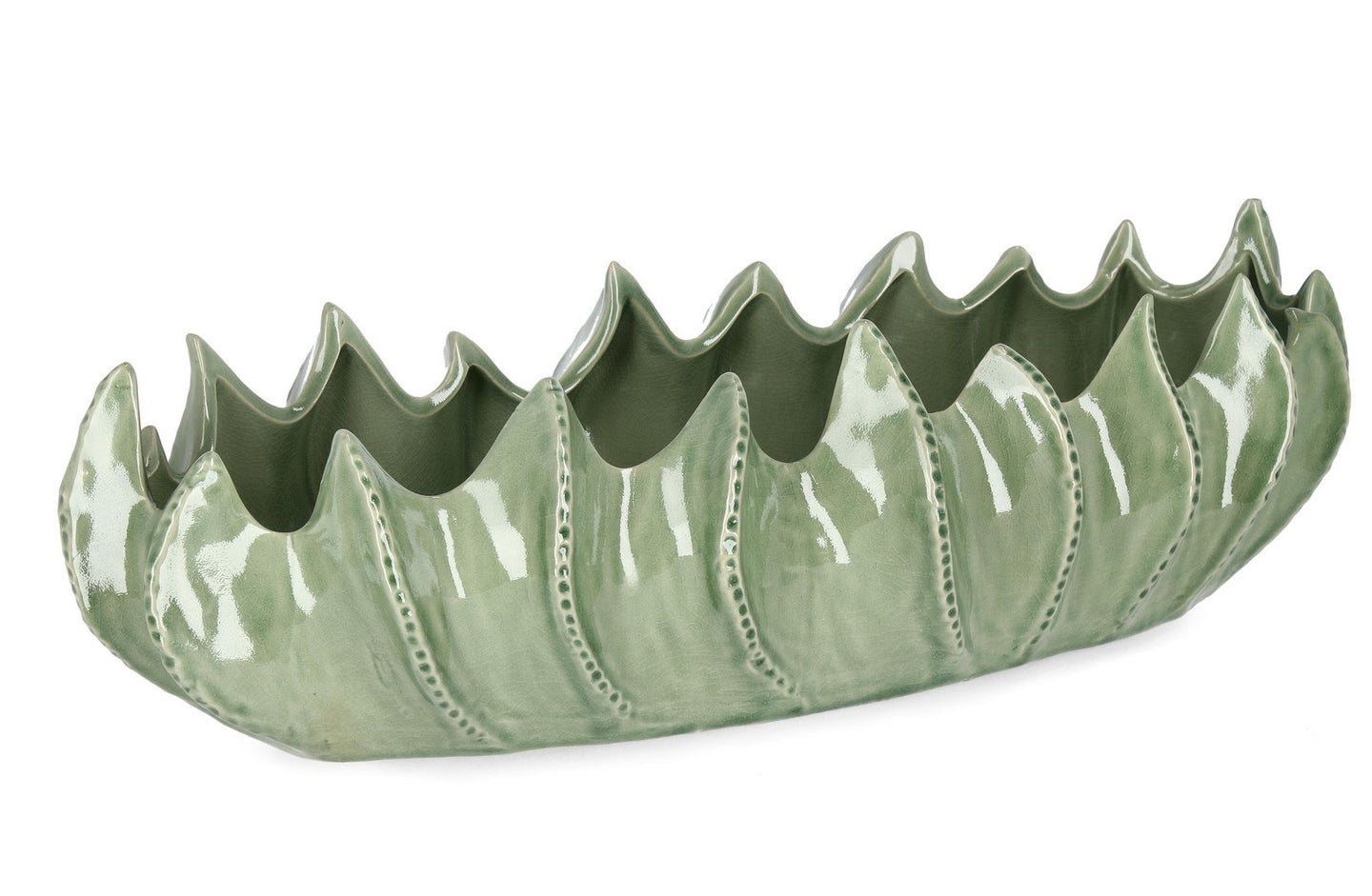 Dekorativna zdjela Tae zelena 63x26 cm