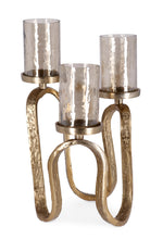 Učitajte sliku u preglednik galerije, Svijećnjak Sagar Gold H29 cm
