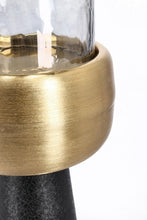 Učitajte sliku u preglednik galerije, Svijećnjak Sagar crno-zlatni S
