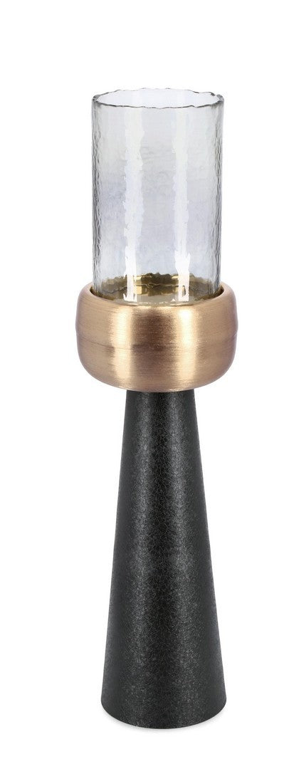 Svijećnjak Sagar crno-zlatni L