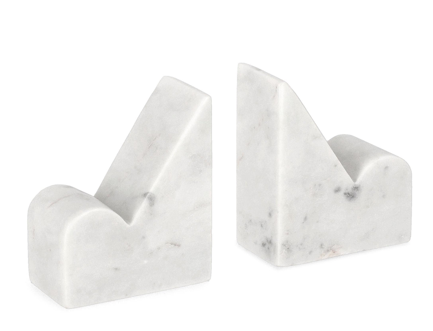 Set 2 stopera za knjige Kandy H12 cm bijeli