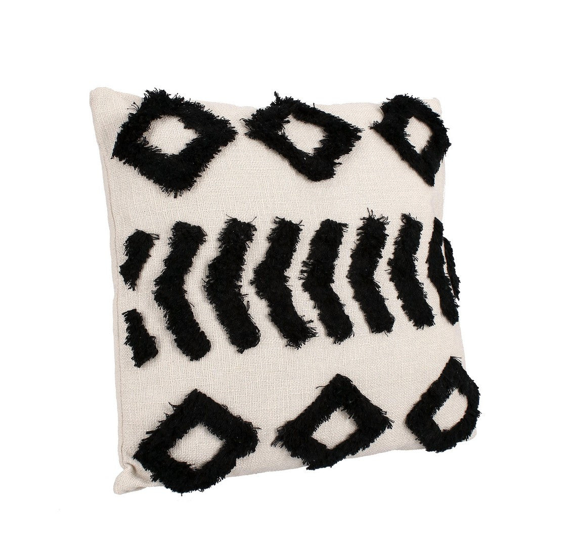 Dekorativni jastuk Fluffy Black 45x45 cm
