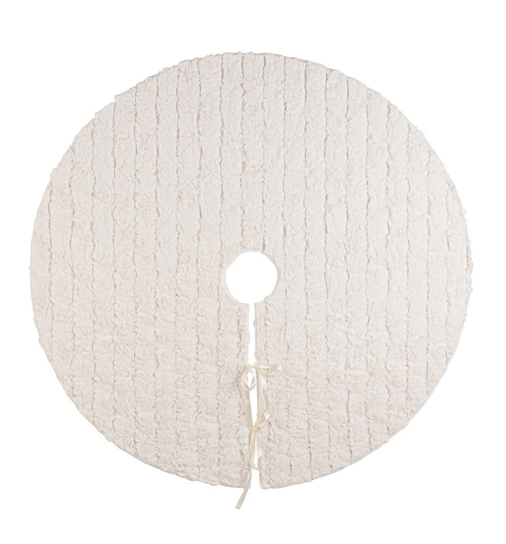 Ukrasni pokrivač baze jelke Wolly Avorio 90 cm