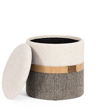 Učitajte sliku u preglednik galerije, Tabure Talya bijelo-sivi veličina S
