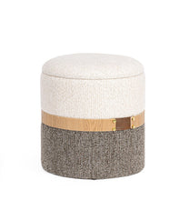 Učitajte sliku u preglednik galerije, Tabure Talya bijelo-sivi veličina S
