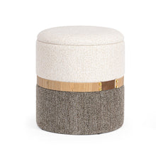 Učitajte sliku u preglednik galerije, Tabure Talya bijelo-sivi veličina L
