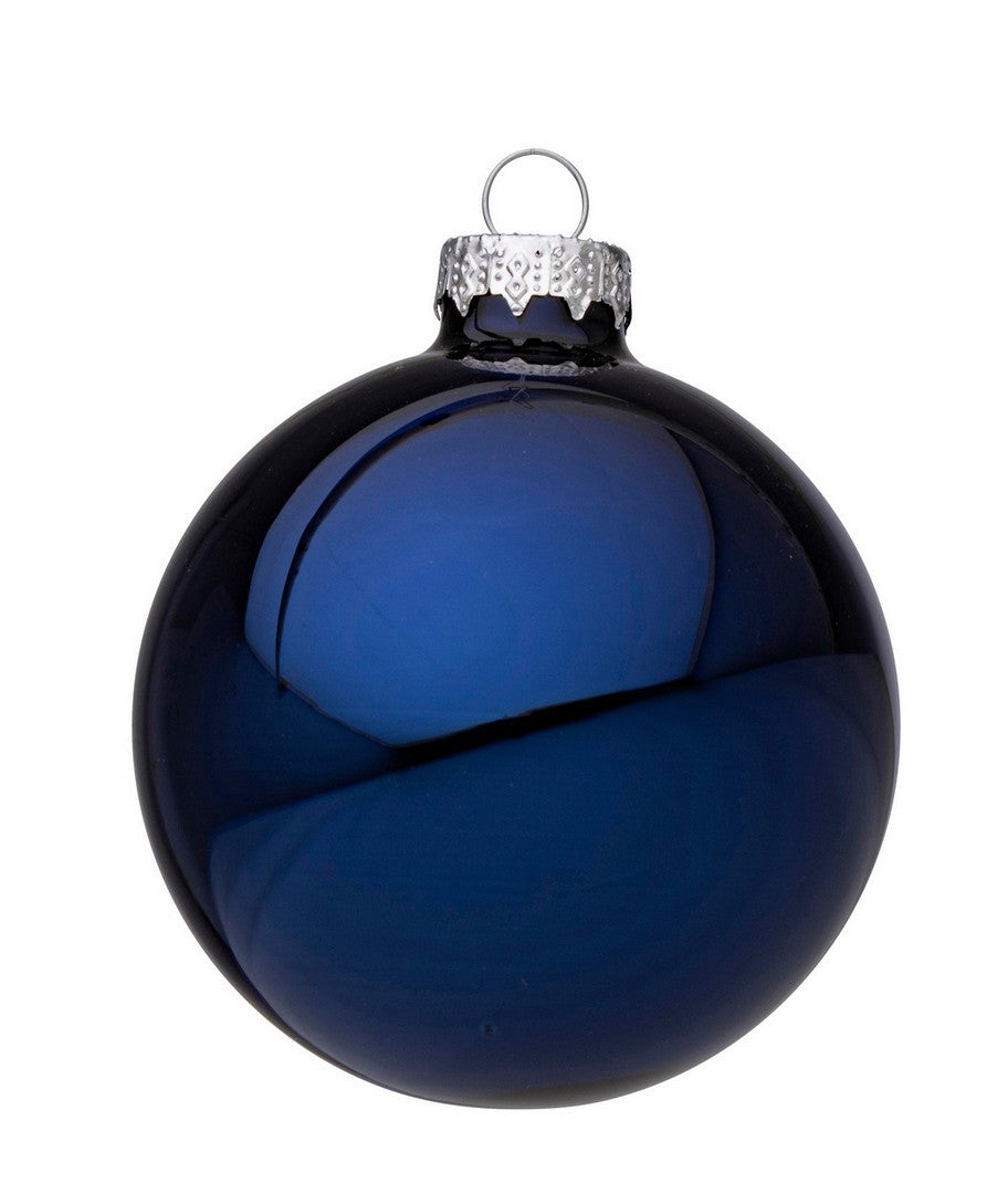 Novogodišnja kugla Sfera Lucido plava 10 cm