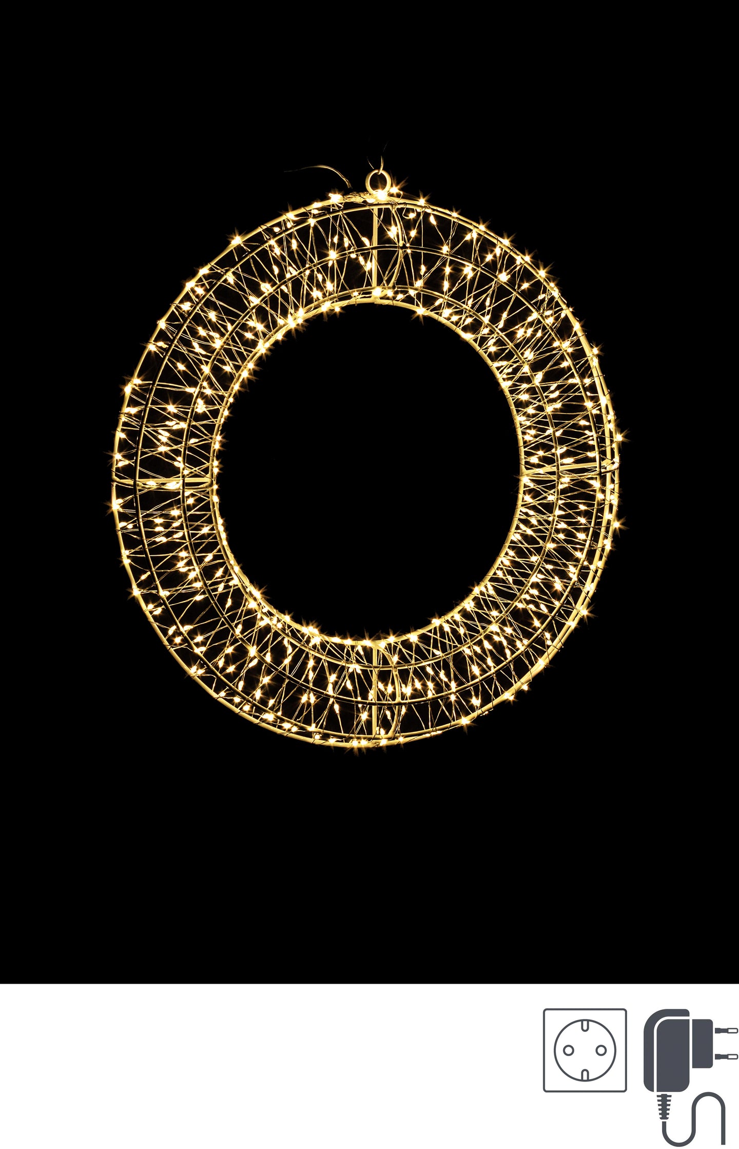 Vijenac mikroled 480 Classic 38 cm