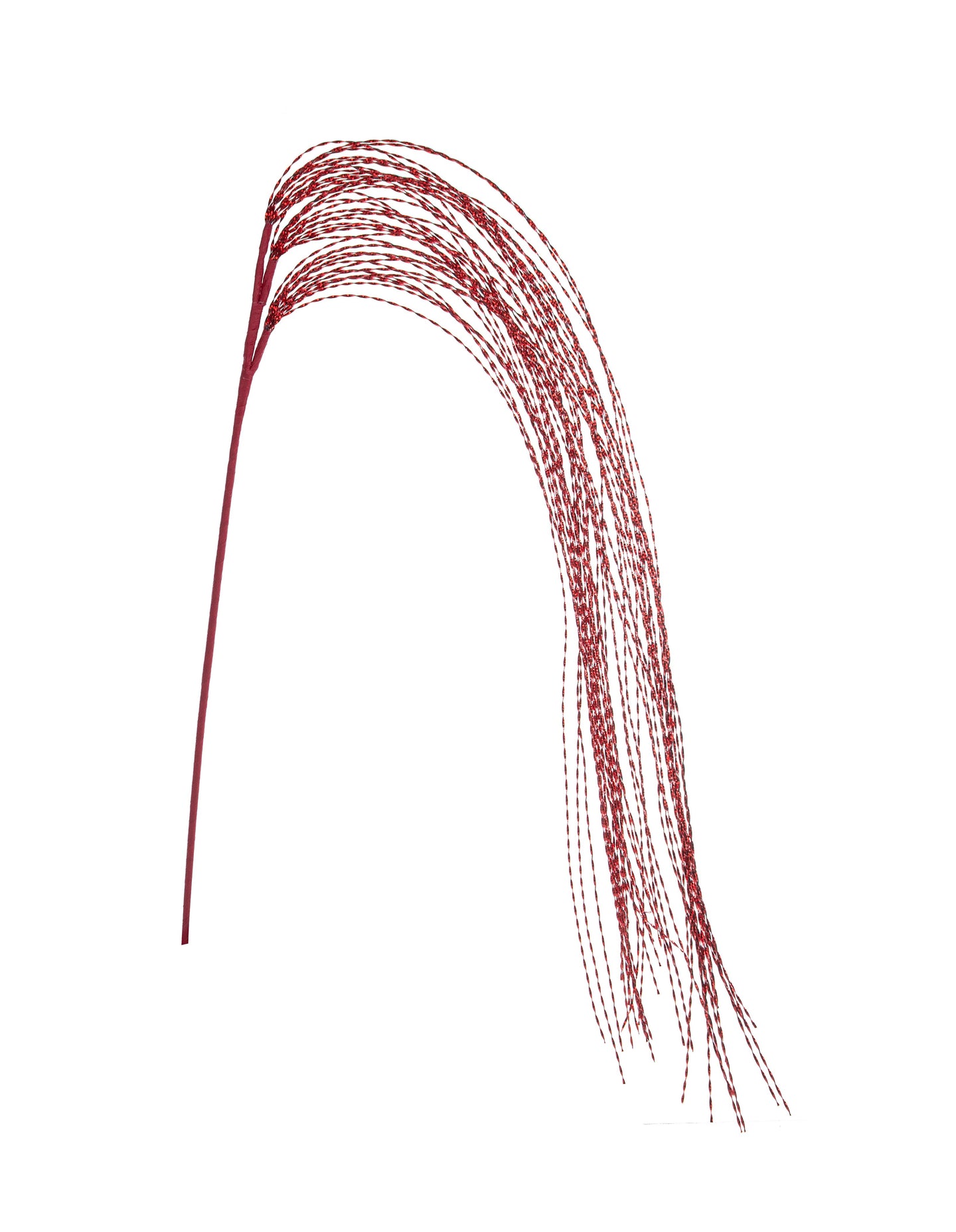 Ukrasna grana Capelli crvena 130h cm