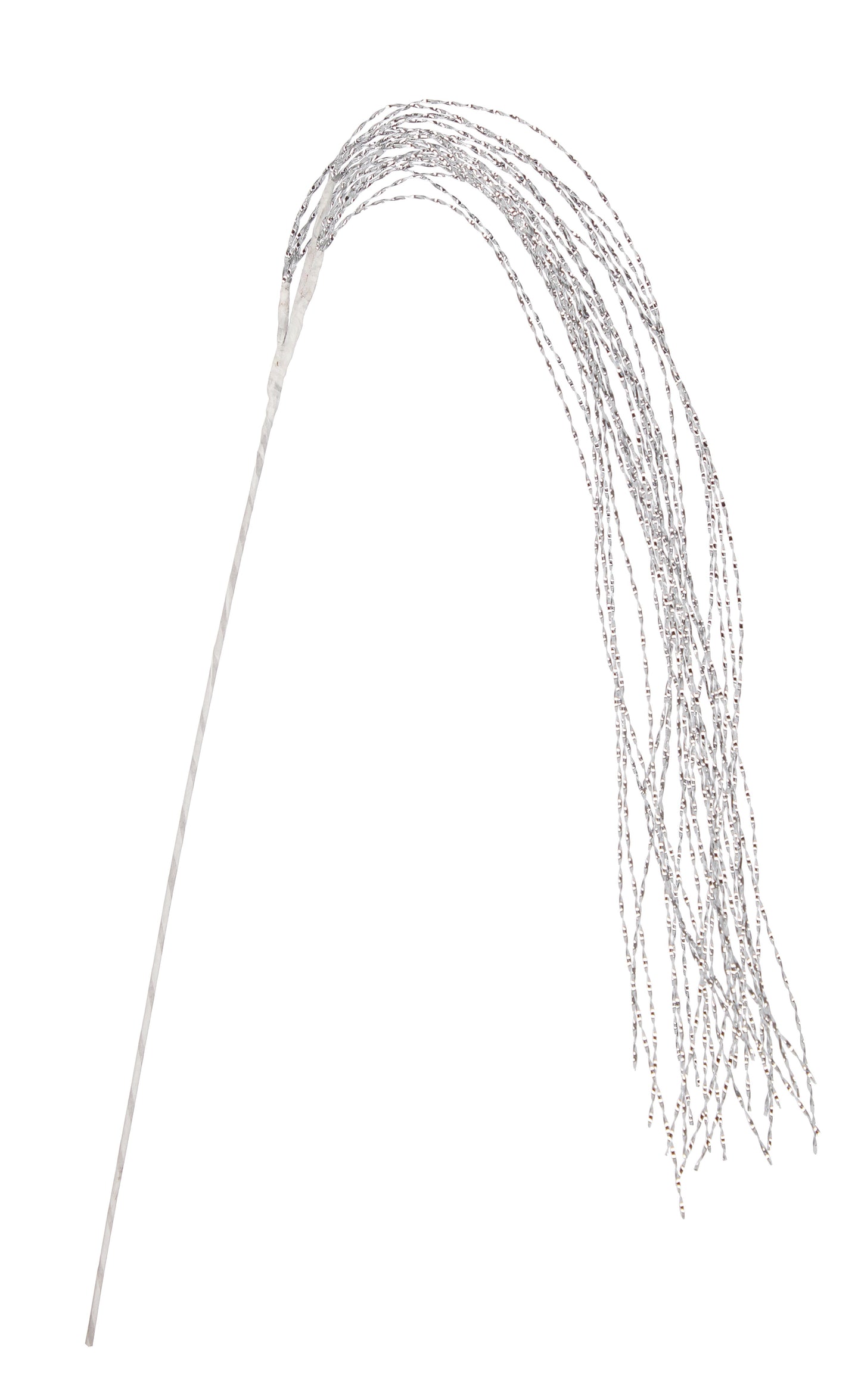 Ukrasna grana Capelli srebrna 125h cm