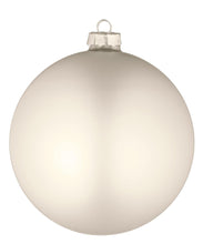 Učitajte sliku u preglednik galerije, Novogodišnja staklena kugla Opaco bijela 15 cm
