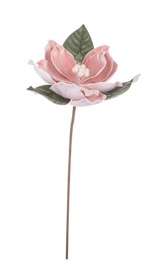 Cvijet za jelku Ertemios rozo zeleni 24x50h cm