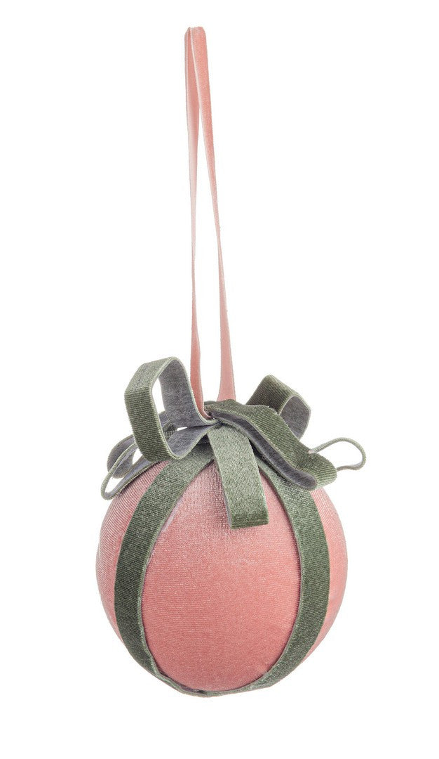 Novogodišnja kugla Ertemios rozo zelena 10 cm