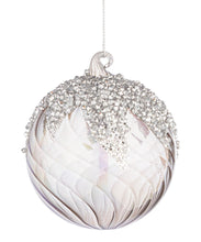 Učitajte sliku u preglednik galerije, Novogodišnja staklena kugla Vortex siva 8 cm
