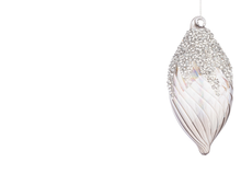 Učitajte sliku u preglednik galerije, Novogodišnja staklena kugla Vortex siva assorto 3
