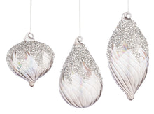 Učitajte sliku u preglednik galerije, Novogodišnja staklena kugla Vortex siva assorto 3
