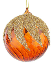 Učitajte sliku u preglednik galerije, Novogodišnja staklena kugla Vortex Marrone 10 cm
