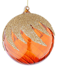 Učitajte sliku u preglednik galerije, Novogodišnja staklena kugla Vortex Marrone 15 cm
