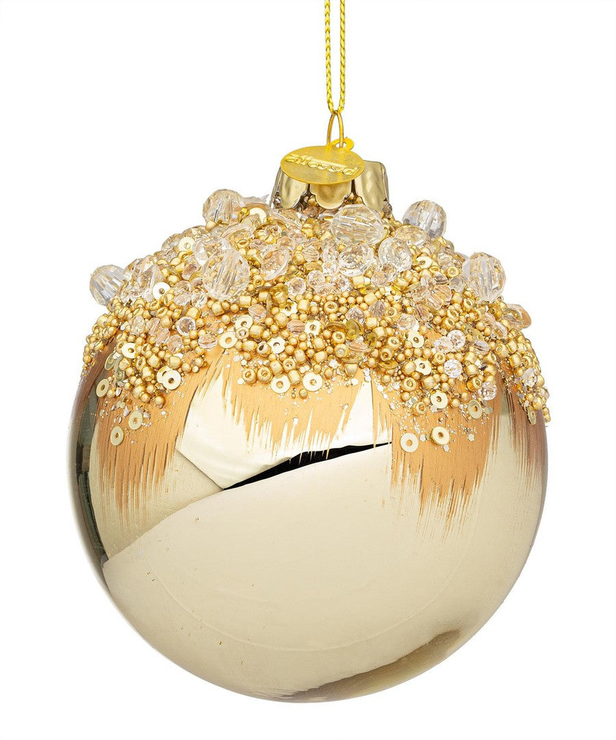 Novogodišnja kugla Vortex Champagne 10 cm