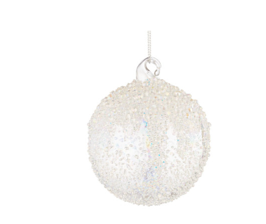 Novogodišnja kugla Wink transparent 8 cm