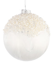 Učitajte sliku u preglednik galerije, Novogodišnja kugla Voguish bijela 10 cm
