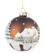 Učitajte sliku u preglednik galerije, Novogodišnja kugla Village Marrone 8 cm
