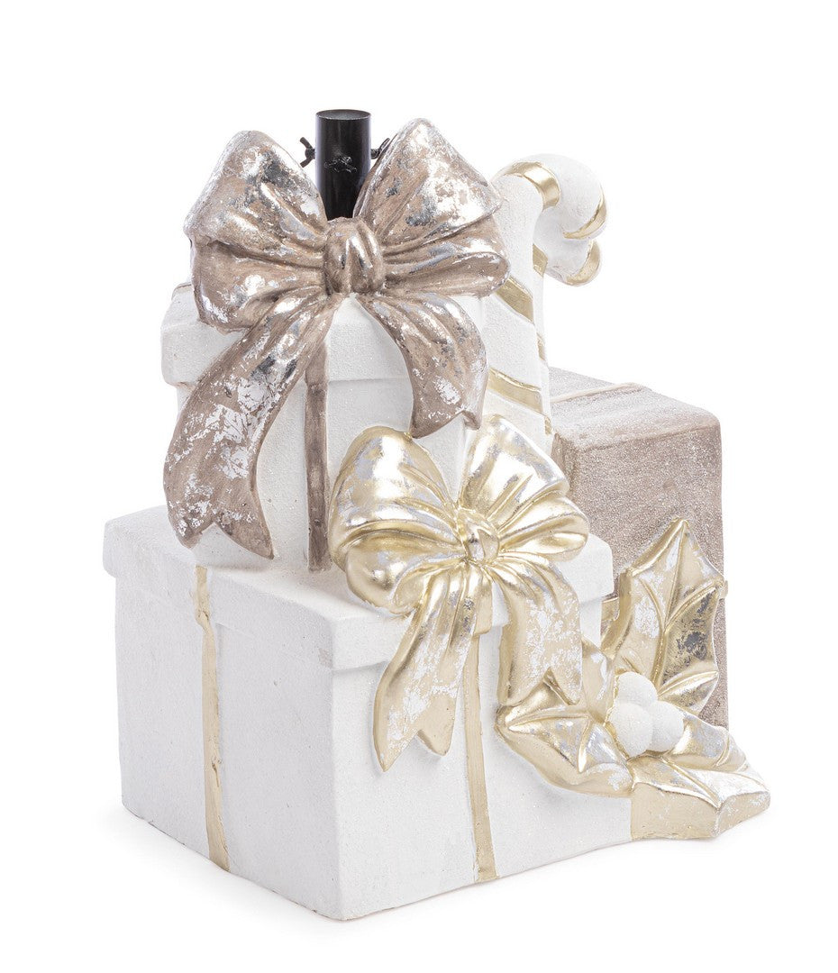 Postolje za jelku Brecht bijelo zlatni 55h