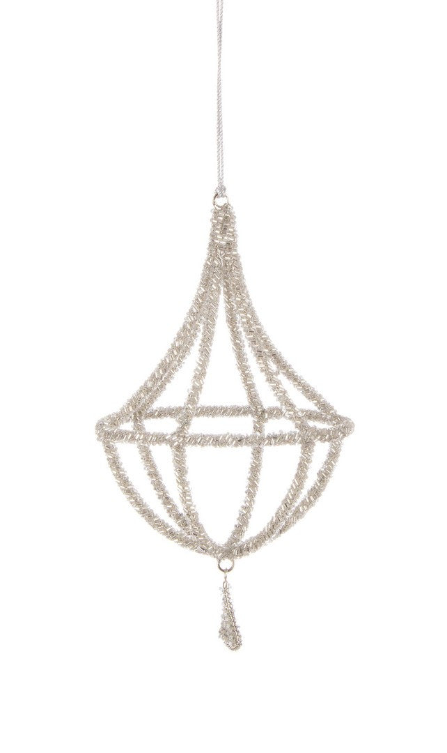 Novogodišnji ukras Reecy srebrni 11x15h cm