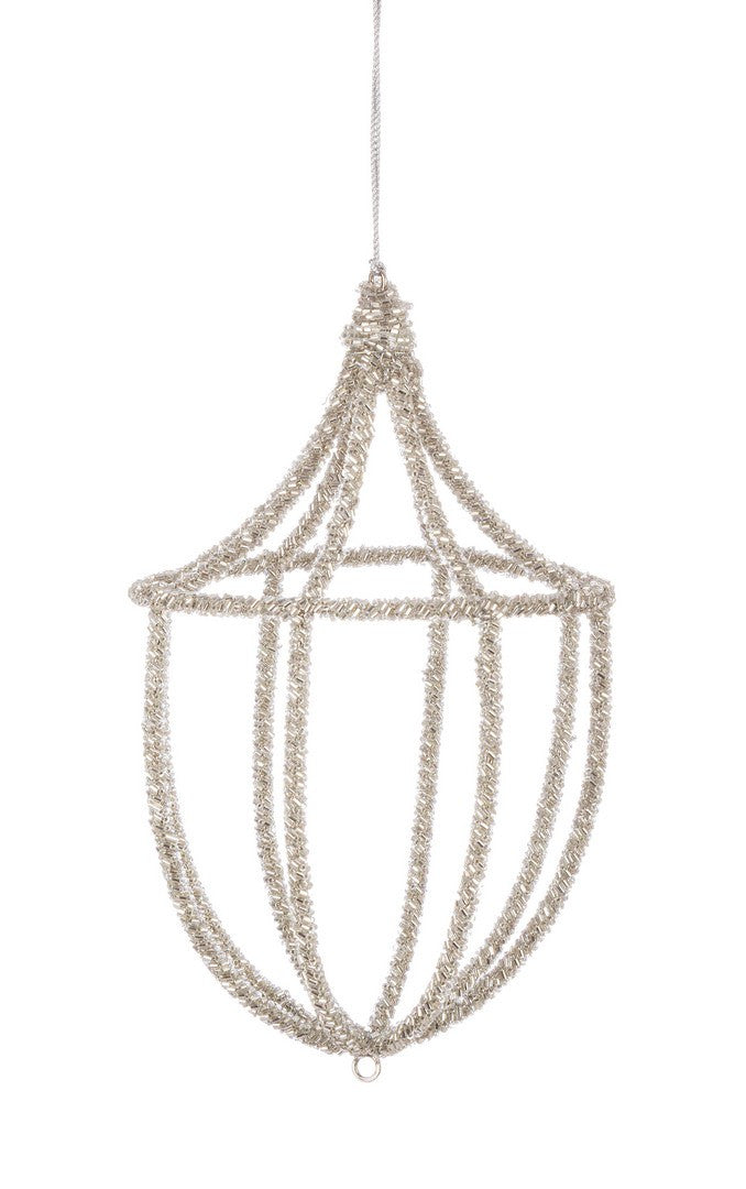 Novogodišnji ukras Reecy srebrni 13x20h cm