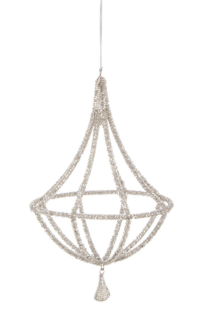 Novogodišnji ukras Reecy srebrni 15x20h cm